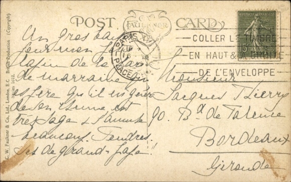 Postcard Boy in Scottish costume, portrait