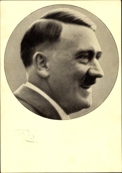 Postcard Führer and Reich Chancellor Adolf Hitler, portrait, Men of the Time No. 91