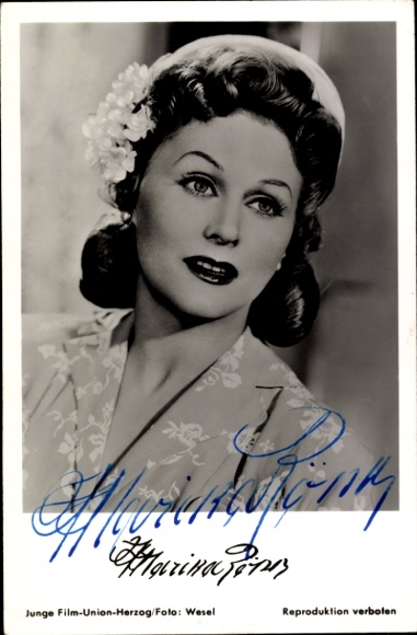 Ak Schauspielerin Marika Rökk, Portrait, Haarschmuck