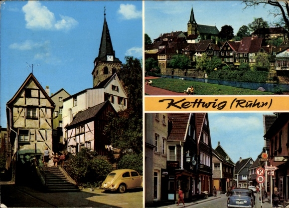 Ak Kettwig Essen im Ruhrgebiet, Altstadt, Ruhranlagen, Hauptstraße