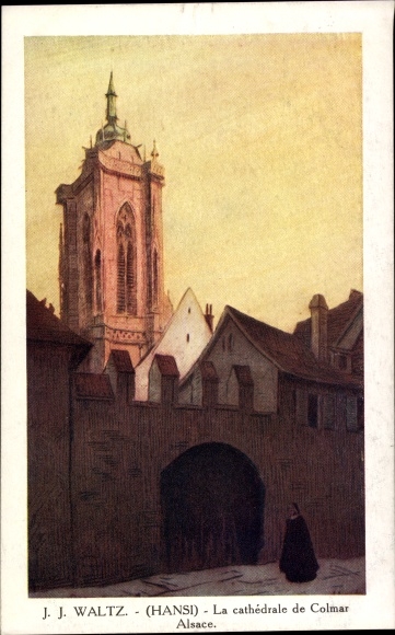 Artist PC JJ Waltz, Hansi, Colmar Kolmar Alsace Haut Rhin, Cathedrale
