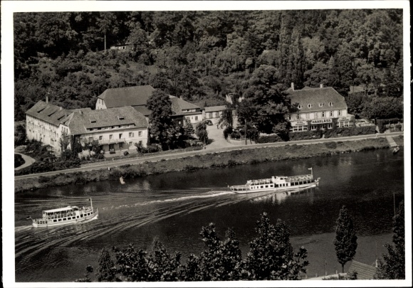 PC Heidelberg am Neckar, Park Hotel Haarlass, steamer, valley view