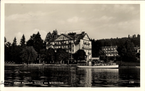 Ak Velden am Wörthersee in Kärnten, Hotel Auenhof