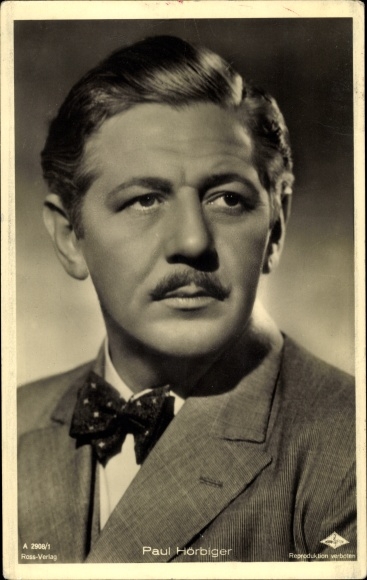 Ak Schauspieler Paul Hörbiger, Portrait, Ross Verlag Nr. A 2908/1