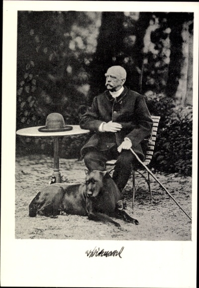 Ak Otto von Bismarck, Herzog zu Lauenburg, Bundeskanzler, Reichshund