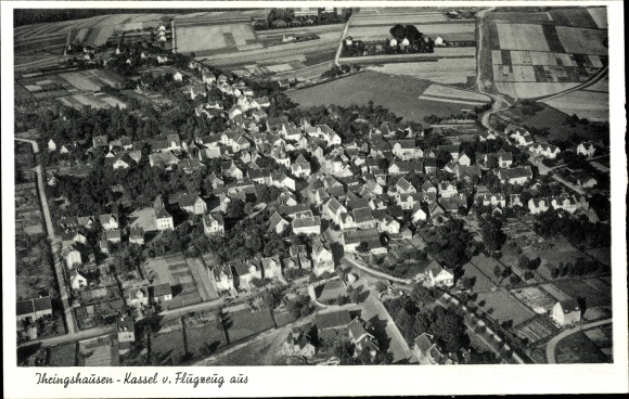 PC Ihringshausen Fuldatal Hesse, aerial photo of the place