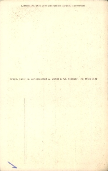 Postcard Widdern an der Jagst, aerial photograph