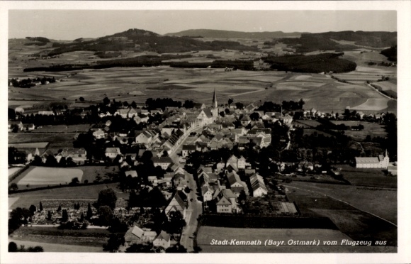 Postcard Kemnath in the Upper Palatinate, aerial photograph