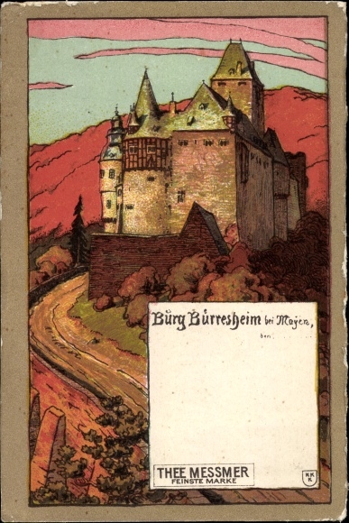 lito St. Johann niedaleko Mayen w Eifel, zamek Bürresheim, reklama, Tee Messmer