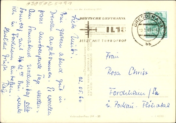 Postcard Dresden Altstadt, Frauenkirche, Hofkirche, Schloss