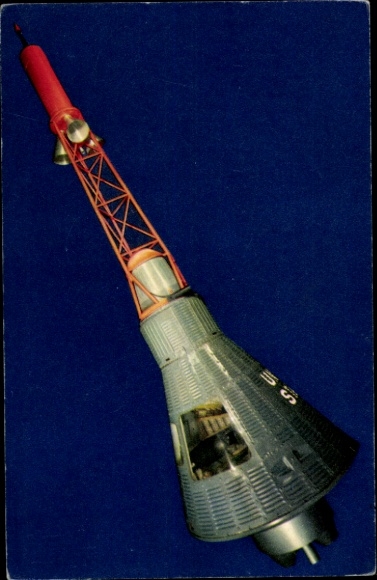 Postcard Space Travel, Mercury Space Capsule