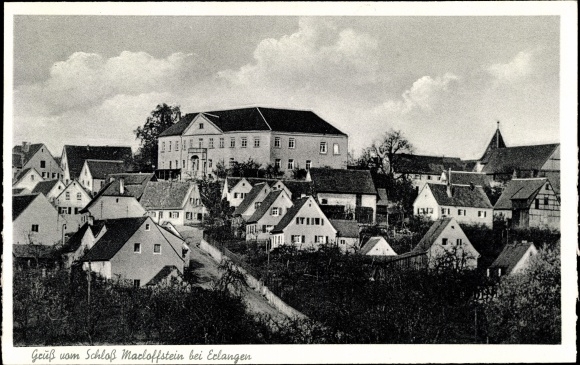 Postcard Erlangen in Middle Franconia Bavaria, Marloffstein Castle, place