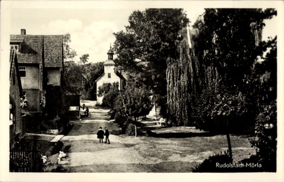 Ak Mörla Rudolstadt in Thüringen, Straßenansicht