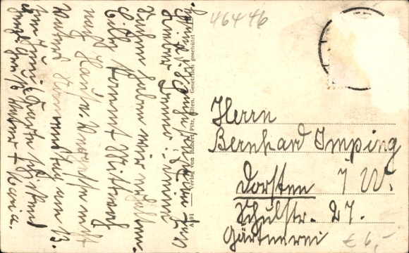 Postcard Hoch Elten Emmerich am Rhein, general view, Drusus fountain