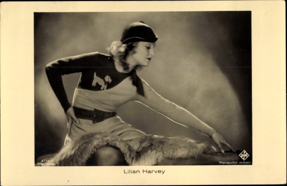 Postcard actress Lilian Harvey, Ross Verlag 6736 1