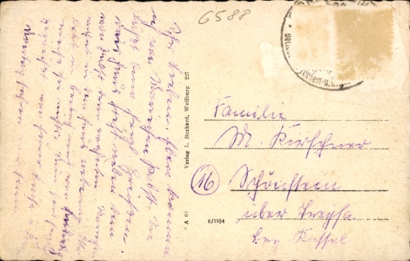 Postcard Birkenfeld an der Nahe, House of the NSDAP