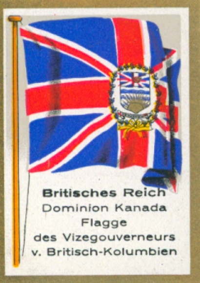 Sammelbild Ulmenried Fahnenbilder Nr. 381, Britisches Reich, Britisch Kolumbien