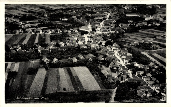 Ak Ichenheim Neuried in Baden, luchtfoto
