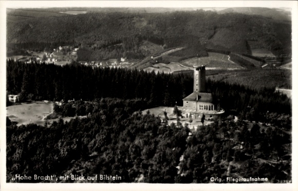 Ak Bilstein Untermaubach Kreuzau in de Eifel, Hohe Bracht, luchtfoto