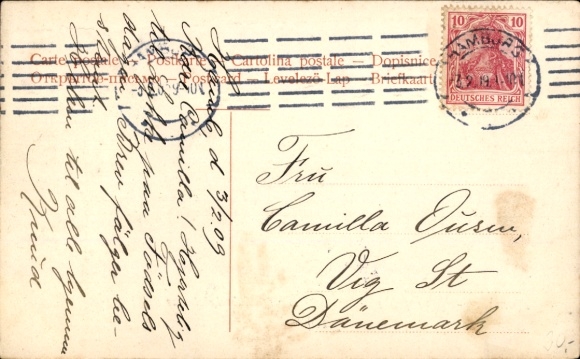 Postcard Hamburg Hohenfelde, Lübecker Straße