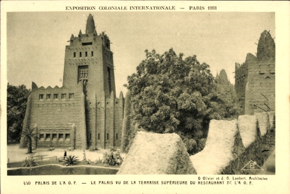 PC Paris, Expo Coloniale Internationale 1931, Palais de L'AOF