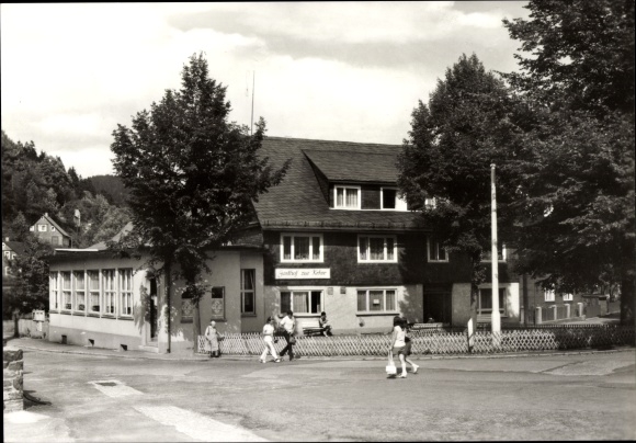 KP Mellenbach Glasbach im Schwarzatal Turyngia, Gasthof zur Kehre, przechodnie