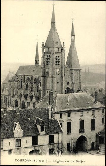 Set von 20 AK Dourdan, diverse Ansichten