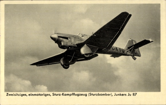 Ak Junkers Ju 87 Sturzkampfflugzeug, Luftwaffe, D-OKYQ, II WK
