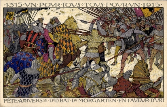 KP artystyczna Morgarten Canton Zug, Bitwa pod Morgarten 1315