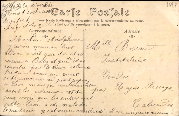 Postcard Saint Pierre sur Dives Calvados, Former Manor of Thomas Dunot