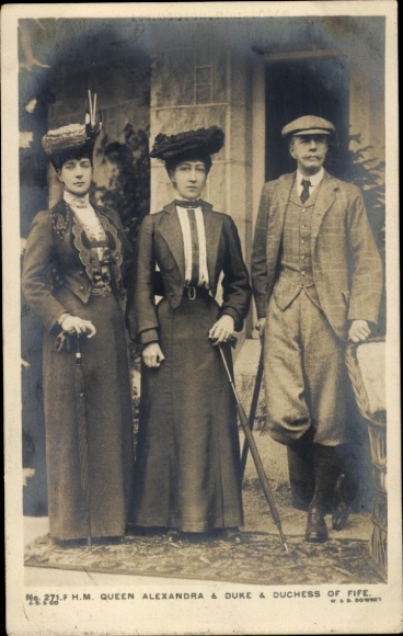 Ak Queen Alexandra, Duke and Duchess of Fife