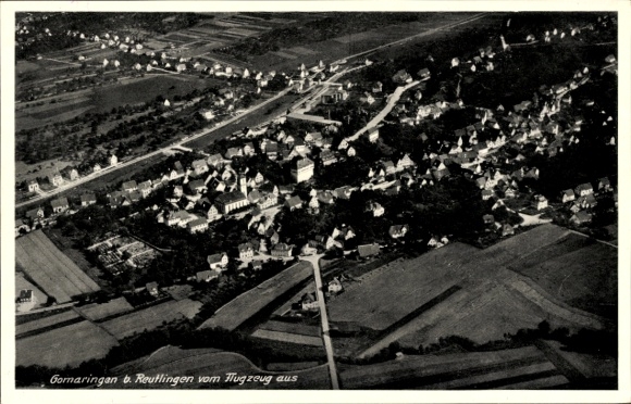 Postcard Gomaringen Baden Württemberg, view of the town, aerial photograph
