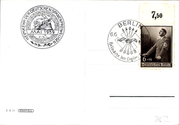 Francisco Franco, Adolf Hitler, Powrót niemieckich ochotników do Hiszpanii, Legion Condor