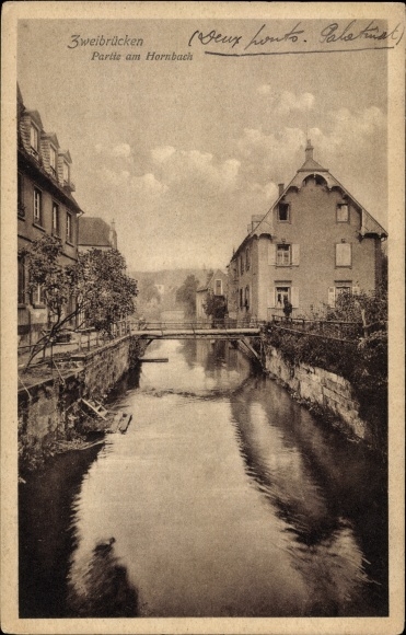 Postcard Zweibrücken in the Palatinate, lot at the Hornbach