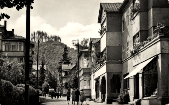 Ak Tabarz im Thüringer Wald, Zimmerbergstraße
