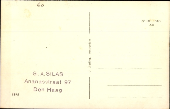 Postcard Dutch Railway, diesel locomotive