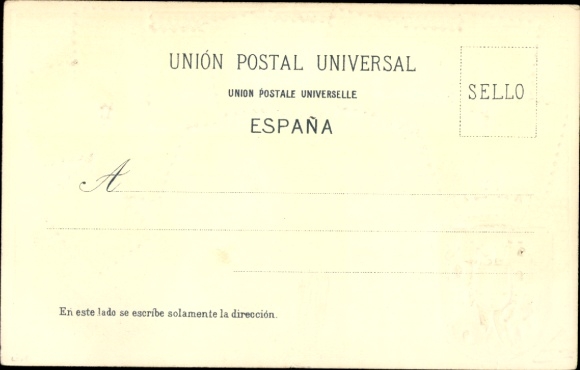 Stamps embossed PC Spain, coat of arms, peseta