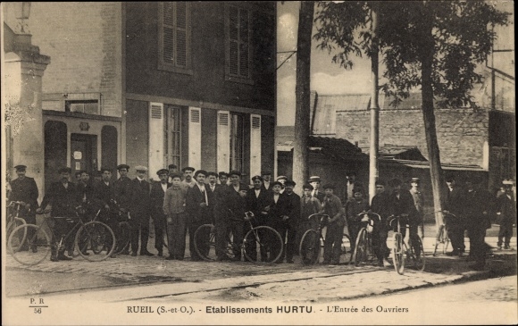Postcard Rueil Hauts-de-Seine, Hurtu Establishments, Entry of Workers