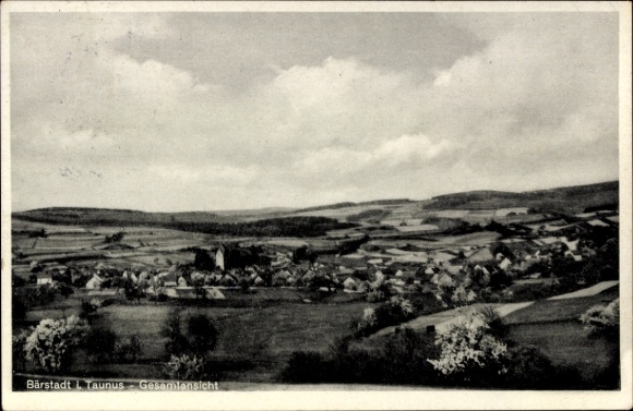 Postcard Bärstadt Schlangenbad in the Taunus Hesse, general view
