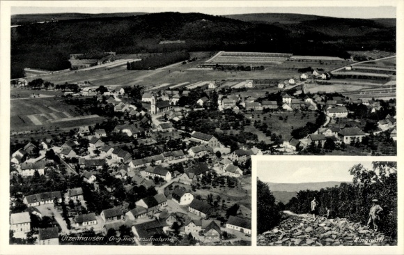 Ak Otzenhausen Nonnweiler, Ringwall, luchtfoto