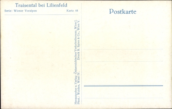 Postcard Lilienfeld in Lower Austria, Traisental, Winter, Vienna Prealps