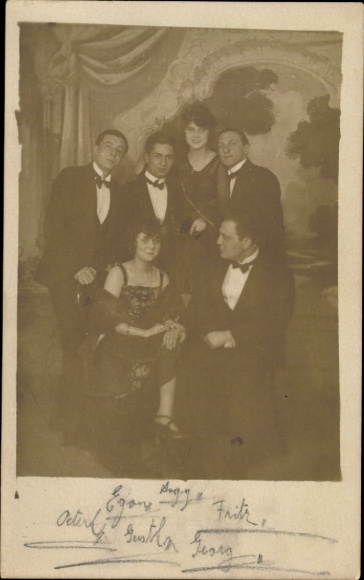 Postcard Humoristic Society Edelweiss Direction