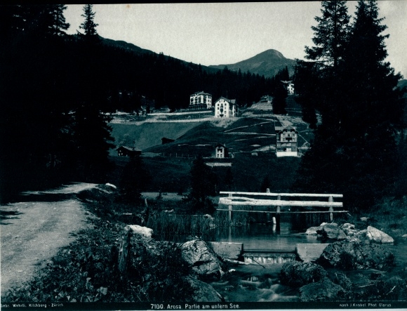 Photo Arosa Graubünden Canton Switzerland, lot at the lower lake