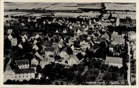 Postcard Vollmaringen Nagold in the Black Forest, aerial photograph