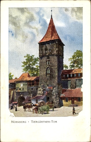 KP artystyczna Kley, Heinrich, Norymberga w środkowej Frankonii, przy Tiergärtner Tor