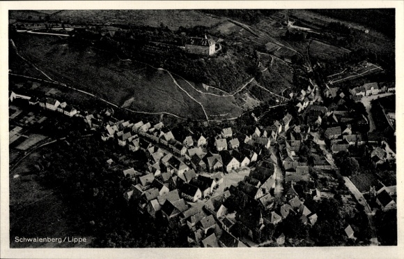 Ak Schwalenberg in Lippe, Fliegeraufnahme