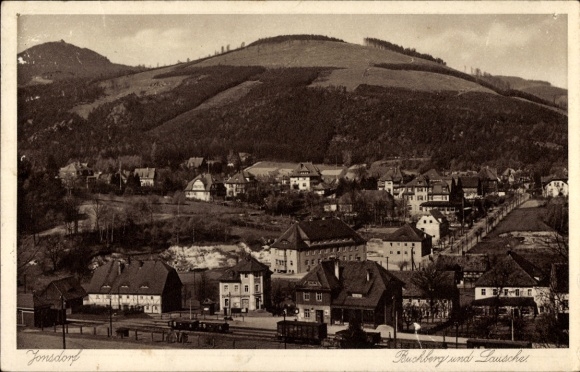 Ak Jonsdorf in Sachsen, Buchberg und Lausche im Zittauer Gebirge, Bahnhof