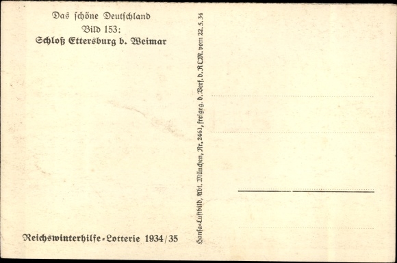 KP Weimar w Turyngii, Zamek Ettersburg, zdjęcie lotnicze, WHW Das schön Niemcy Bild 153