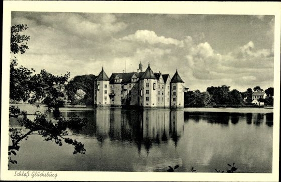 10 alte Ak Glücksburg, diverse Ansichten