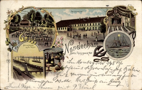 Chromo-Litho Nordenham in Oldenburg, Lower Saxony, Hotel Friesischer Hof